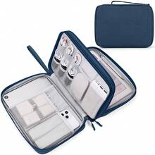Electronic Product Storage Travel USB Cable Accessory Bag/Box, Waterproof, Suitable For Power Bank, Charging Cable, Charger, Mouse, Earphone, USB Drive, Etc. - Multicolor - View 21