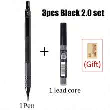 Set Pensil Mekanik Logam, Kit Pensil Gambar 0.5mm/0.7mm/2.0mm, Set Pensil Tulis Presisi dengan Pegangan Anti-Selip untuk Sekolah, Kantor, Menggambar & Penggunaan Teknik - Berbagai gaya - View 12