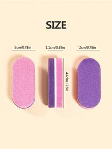 YBJK Mini Nail Polishing Sponge Set, Colorful Nail File Blocks, Nail Buffing Sponge Tools, For Nail Preparation And Polishing - Multicolor - View 8