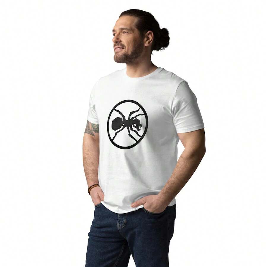 The Prodigy Inspired Unisex Organic Cotton T-Shirt - 白色 - 查看 1
