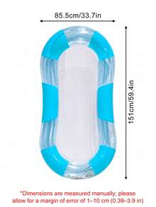 Inflatable Pool Float Lounger, Watermelon Pineapple Transparent PVC Raft Chair, Summer Beach Water Hammock For Pool Party Relaxation - Transparent Floating Bed - View 10