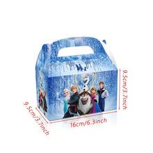 6/12/24pcs Princess Party Favor Boxes With Handles, Foldable Paper Treat Boxes Candy Boxes, Gift Boxes Goodies Boxes For Birthday, Shower, Wedding, Party Supplies Decorations,Princess Gift Box - Cartoon - View 3