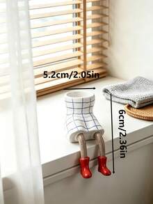 1pc Funny Leg Resin Succulent Planter Shelf Sitter Flower Pot Creative Humanoid Shape Desktop Decor Plant Container Gift For Plant Lovers Home Office Ornament - Flowerpot - View 11