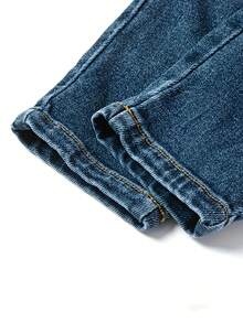 Tween Boy Spring/Autumn New Casual Denim Jeans - Medium Wash - View 5