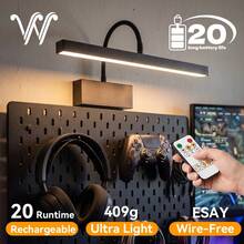 wamblz 15.75 Inch Wireless Rechargeable Remote Control Lighting, 3 Color Adjustable, Timer Function, USB-C 5V Art Lighting, Suitable For Painting, Display, Wall, Artwork, Gallery - Star - View 7