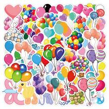 60 Stück Ballon Aufkleber Schreibwaren Graffiti Aufkleber, Aufkleber für Party, Wasserflasche, Sammelalbum, Laptop, Skateboard, Computer, Geschenktüten, Umschlagversiegelung, Bürobedarf, für Teenager Fans Schulbedarf - Ballonaufkleber - Übersicht 7