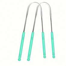 1-Piece Reusable Stainless Steel Licking Board, Comfortable Grip Oral Care Set, Licking Board Cleaner - Green - View 6