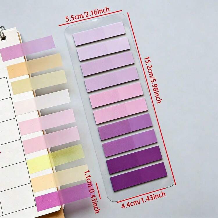 20pcs/10pcs/1pc Gradient Color, Macaron And Exquisite Color Scheme. Flat Cards, Reusable. Can Be Used As Reading Record Labels And Index Stickers, Essential For Back To School/Back To School Season/Halloween/Christmas - Multiple Styles - View 11