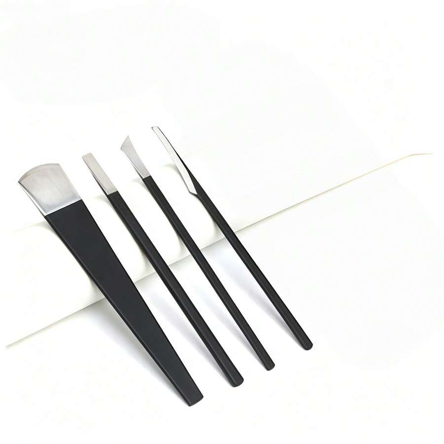 1PC Portable Foot Repair Scraper Set Home Use Dead Skin And Callus Care Tool, Multiple Blade Head Shapes For Precise Full Foot Care, Targeted For Different Rough Areas Of Sole And Toe Edges, Long Handle For Stable Grip, Comes With Portable Storage Bag For Home And Travel, Dust-Proof Protection For Blade Heads - Multicolor - View 1