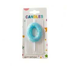 1pc Creative Candy Color Star Print Number Candle Cake Decoration Supplies Number 0-9 Birthday Party Celebration Wish Candle Plug-In - View 17