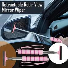 1pc Multi-Color Multi-Function Mirror Glass Cleaning Scraper, Dual Anti-Fog & Water Squeegee Function, Reusable, Suitable For Bathroom, Window, Car, Home Cleaning - A - View 6