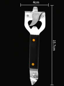 1件/2件不鏽鋼多功能開罐器，創意廚房開罐工具，手動易開罐器附塑料手柄，不鏽鋼開罐器，便攜式開罐器，輕鬆開罐不傷手，廚房工具 - 查看 10