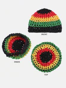 1 pieza Nueva Peluca con Rastas de Jamaica, Unisex Adecuada para Uso Diario y Fiestas - Multicolor - Ver 6