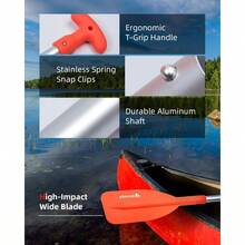 Canoe Paddles - Orange + 20''-42'' - View 6