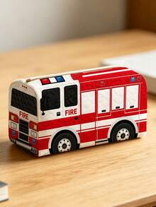 校園風「FIRE BUS」圖案鉛筆袋/文具收納袋－多功能大容量設計，可用於存放辦公用品、創意多功能鉛筆袋或便攜旅行化妝包，適合學生與成人日常使用，滿足文具收納、日常整理、過夜旅行、度假與健身房收納需求，開學必備宿舍用品（2D圖案，非刺繡） - 多色 - 查看 7