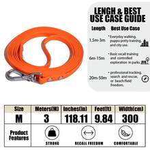 Bio-Polyester Long Dog Training Leash, Quick-Dry Stain-Resistant Pet Lead With Comfortable Handle, Suitable For Small, Medium, Large Dogs For Beach, Lake, Hiking, Camping - Multicolor - View 34
