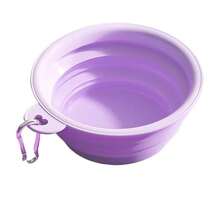 Folding Dog Dish, Pet Bowl Water For Dog Drinking Bowl Cat - Purple - View 9