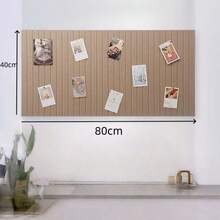 1pc Detachable Bulletin Board, Photo DIY Handmade Board, For Room Decoration, Party Photo Display, Surprise Announcement, Wall Storage, Suitable For Bedroom/Study/Living Room/Office/Classroom/Dorm - Stripe - View 7