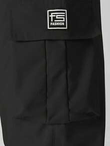 Men's Summer Lightweight Casual Sports Multi-Pocket Cargo Pants, Simple Fashion Outdoor Long Pants Black Fall - Black - View 10