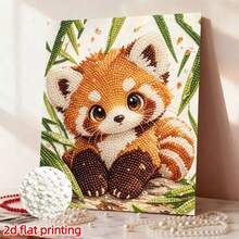 New Pearl Painting Red Panda DIY Handmade Pearl Painting, Suitable For Home And New Home Decor, A Gift For DIY Enthusiasts To Give To Friends, Frameless Diamond Painting Set. - Sets - View 1