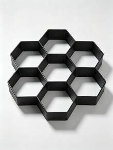 1/2pcs Hexagon Concrete Stepping Stone Mold, Reusable Plastic DIY Garden Path Mold, Suitable For Walkway, Patio, Backyard And Landscape Decoration, Durable, Easy Release, Weather Resistant - Multicolor - View 5
