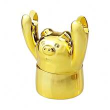 Pink/Gold Limited Edition Cute Pig/Cat Style Grinder, Hand-Raising Pig/Cat Style Grinder That Can Be Used As A Phone Stand, Smoking Accessory Grinder, Perfect Gift For Girlfriend! Holiday Gift! - Gold-cat - View 13