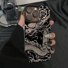 Compatibile con iPhone 16, 15, 14, 13, 12, 11, XS, XR, X, 7, 8, 12/13 Mini Plus Pro Max SE Series, adatto per Pasqua, Pesce D'Aprile, Natale, Compleanni, San Valentino e regali per ragazzi o amiche. - nero traslucido - Visualizzare 3