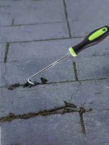 1 pièce Crochet de désherbage et de culture de jardin en métal robuste avec couvercle de protection, dents tranchantes pour un retrait efficace des mauvaises herbes, des pierres et de la mousse, outil de désherbage durable pour l'entretien du jardin - A - Voir 5