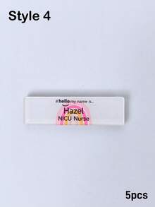 1/3/5pcs Customized Nurse Doctor Acrylic Name Badge, Intern Nurse Doctor Midwife Hospital Staff Pin, Hospital Employee Name Tag, Nurse Appreciation Gift Pin, Anniversary/Medical Party Souvenir - Multi-color (Rainbow) - View 16
