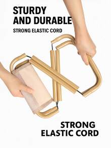 A Camping Stool Foldable Stool Portable Fishing Chair Lightweight Folding Chair Camping Chair Stool Outdoor Picnic Four-Corner Stool - Gold - View 6