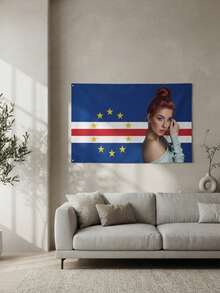 Customized Cape Verde Flag With Customized Photos, Available In Multiple Sizes, Suitable For Courtyard, Porch, And Interior Decoration, Functional, Exquisite And Fashionable, Suitable For All Seasons, Personalized Gift, Flag Not Included - Multicolor - View 8
