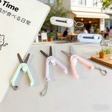 5pcs Retractable Folding Mini Scissors, Compact Portable Office Travel Craft Small Scissors, Durable Practical Portable Tool, Jewelry Making Tool - Random - View 6