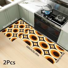 1pc Pattern Printed Long Runner Mat, Home Floor Mat, Doorway Entrance Mat, Indoor Entryway Mat, Bedroom Bedside Mat, Kitchen Mat, Kitchen Long Runner Mat, Suitable For Living Room, Laundry Room, Bathroom - Multicolor - View 10