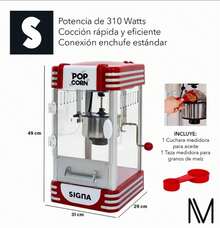 Electric Popcorn Maker 8-Cup Stainless Steel Red Retro Style - US A Type Plug(110-127V) - View 4