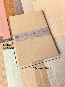 1 Pack 20 Sheets Writable Decorative Paper Vintage Plaid Textured Scrapbook Diary Background Material - BQ923 - View 6