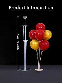 Balloon Display Stand,Transparent Balloon Display Stand Set, Reusable Balloon Arch Display Kit, Balloon Column Stand With Self-Adhesive Base And Balloon Accessories, Suitable For Birthday Parties And Wedding Decorations(Does Not Include Balloons) - Multiple Styles - View 6