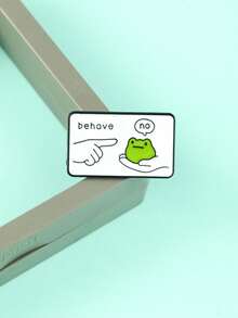 9件組 Behave 無琺瑯青蛙時尚裝飾胸針 領口包包徽章飾品禮物 - 彩色 - 查看 5