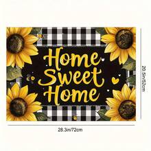 1pc Sunflower & Black White Checkered Heat-Resistant Glass Stove Top Protector - Non-Slip, Durable, Easy To Clean, Fits Electric Glass Stoves, Flat Top Ovens, Dryers, Coffee Makers - Stylish Kitchen Decor, Perfect Holiday Gift, Stove Top Protector - 52公分*72公分/20.5吋*28.3英寸 - 查看 12