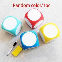 Interactive Game Prop/Reusable EVA Material Giant Dice/Party Activity Prop/Fun Classroom Teaching Tool, Writable And Erasable, Perfect For Enhancing Math And English Skills, Suitable For Educational Games, Classroom Activities, Party Games, Family Entertainment Night, Team Building And Outdoor Activities. This Fun Dice Can Perfectly Enhance The Party Game Atmosphere, Making It The Best Holiday Gift And An Ideal Choice For Gifting To Friends And Family. - Multicolor - View 13