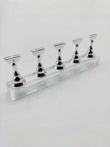 2pcs/Set (10pcs Total) - Nail Tray, Nail Art Stand Set (Base Only), Press-On Nail Art Stand, Nail Practice Hand Tray, Pre-Coated Nail Art Stand, Nail Art Display Rack, Home Nail Salon Beginner Set (Silver) Nail Box, Nail Tech Supplies, Nail Tools, Nail Supplies, Nail Stand - Multicolor - View 15