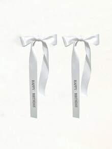 Newlywed Decorative Ribbon, Wedding Champagne Bottle Decorative Satin Ribbon - View 11