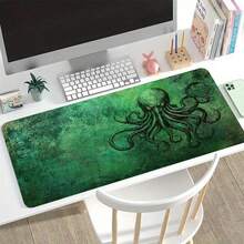 1pcThis Large Gaming Mouse Pad Features A Mysterious-Style Background Design And A Non-Slip, Washable Rubber Base; It Is Suitable For Use As Office Gear, A Computer Accessory, Or A Desktop Decoration. - Mouse Pad - View 10