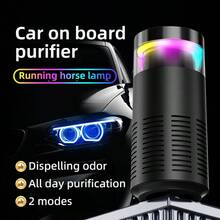 OBOVAY Car Mini Air Purifier With RGB Ambient Light, Automatic Odor Removal, In-Car Air Purifier - Multicolor - View 1