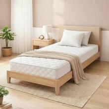 Colchão Semi-ortopédico Solteiro 88x188 100% Espuma Firme - Branco - Visão 1