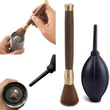 Set Alat Pembersih Penggiling Kopi 2 Buah, Termasuk Blower Udara dan Sikat Pembersih Kepala Kuningan, Cocok untuk Mesin Kopi dan Aksesorisnya - Alat pembersih mesin kopi - View 1