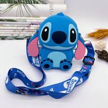 Disney 1個迪士尼史迪奇可愛卡通矽膠斜背零錢包，多功能防水包 - 多款 - 查看 14