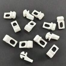 30pcs Curtain Track Gliders Hooks, Plastic Silent Curtain Rail Sliding Clips, Suitable For Straight And Curved Old-Style Nano Curtain Track Accessories - C-multicolor - View 3