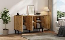 Sideboard Natural Made Of Wood For Dining Room And Living Room - 自然的 - 查看 2