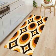 1pc Pattern Printed Long Runner Mat, Home Floor Mat, Doorway Entrance Mat, Indoor Entryway Mat, Bedroom Bedside Mat, Kitchen Mat, Kitchen Long Runner Mat, Suitable For Living Room, Laundry Room, Bathroom - Multicolor - View 6