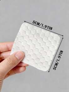 500/200 Peças Almofadas de Limpeza de Unhas, Lenços de Cuidados com Espuma EPE, Algodão Puro Sem Fiapos, Almofadas de Limpeza de Removedor de Maquiagem de Unhas, Consumíveis Descartáveis de Cuidados com as Unhas, Adequado para Preparação de Unhas e Remoção de Esmalte de Unhas em Gel, Lenços de Limpeza de Gel de Unhas Sem Fiapos, Lenços de Limpeza de Extensão de Cílios - Branco - Visão 7